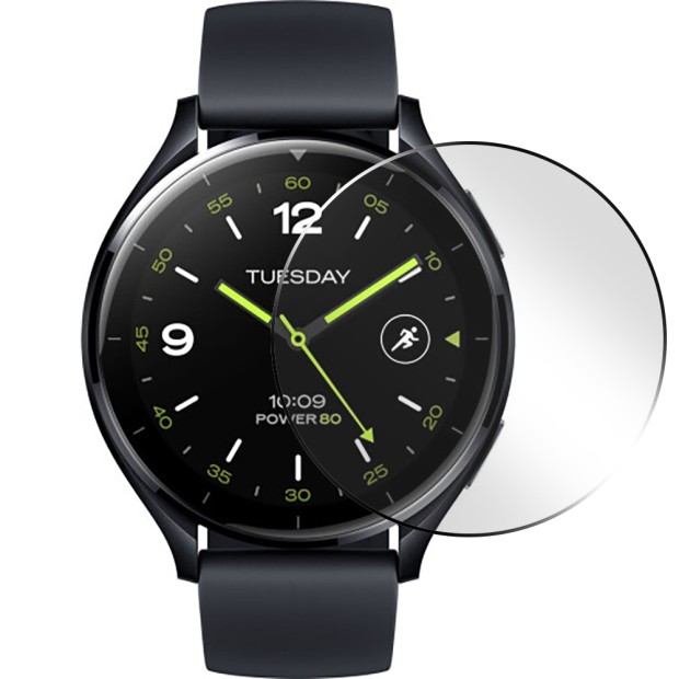 Захисне скло 5D для Xiaomi Watch 2 Чорне