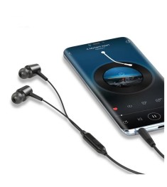 Провідні навушники-гарнітура вкладиші XO EP43 (Чорні) DT