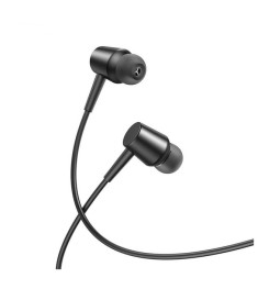 Провідні навушники-гарнітура вкладиші XO EP43 (Чорні) DT