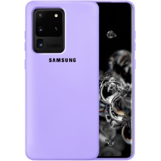 Силикон Original Case Samsung Galaxy S20 Ultra (Фиалковый)
