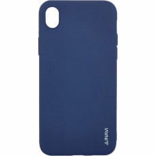 Силиконовый чехол iNavi Color iPhone XR (темно-синий)