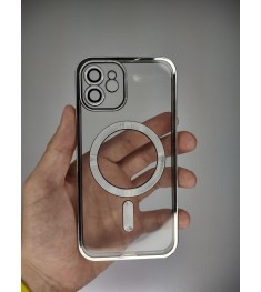 Чехол UMKU Shining with MagSafe Apple iPhone 12 (Silver)