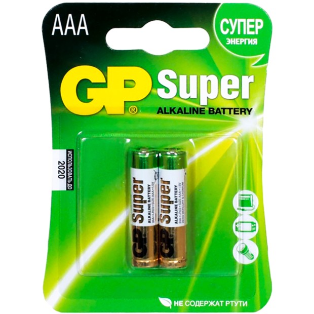Батарейка GP AAA (LR3 FOL 2)