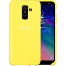 Силикон Original Case HQ Samsung Galaxy A6 Plus (2018) A605 (Лимонный)