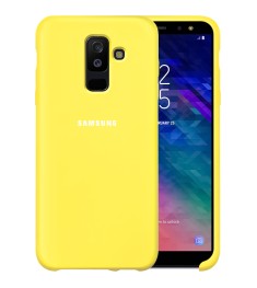 Силикон Original Case HQ Samsung Galaxy A6 Plus (2018) A605 (Лимонный)