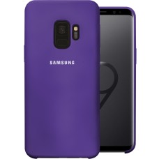 Силикон Original Round Case Logo Samsung Galaxy S9 (Фиолетовый)