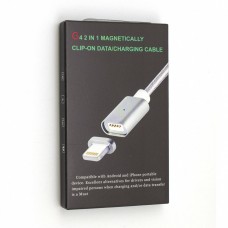 USB-кабель Clip-ON Magnetic (Lightning) (Стальной)