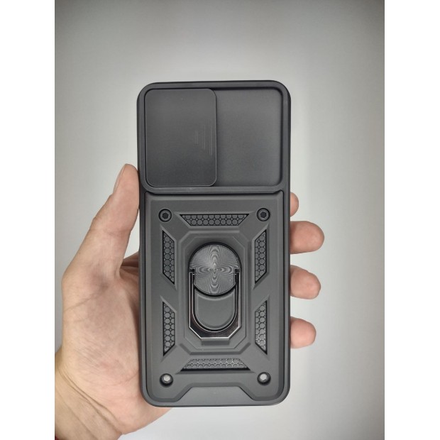 Бронь-чехол Ring Serge Armor ShutCam Case Xiaomi Poco X5 5G / Note 12 5G (Чёрный)