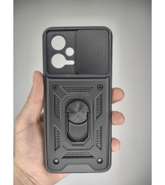 Бронь-чехол Ring Serge Armor ShutCam Case Xiaomi Poco X5 5G / Note 12 5G (Чёрный..
