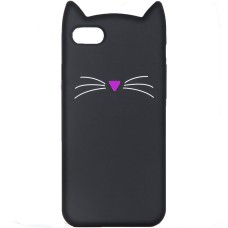 Силиконовый чехол Kitty Case Huawei Honor Y5 Prime (2018) / Honor 7A (чёрный)