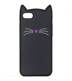 Силикон Kitty Case Huawei Honor Y5 Prime (2018) / Honor 7A (чёрный)