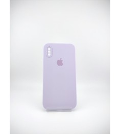 Силикон Original Square RoundCam Case Apple iPhone X / XS (71) Light Glycine