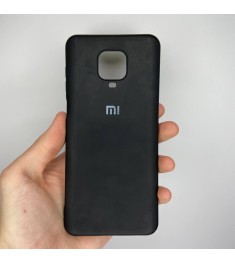 Силикон Original Case Logo Xiaomi Redmi Note 9S / Note 9 Pro (Чёрный)