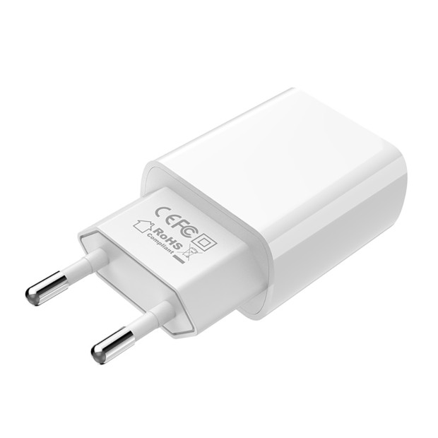 СЗУ-адаптер USB Borofone BA20A 2.1A + Type-C-кабель (Белый)