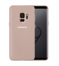 Силикон Original 360 Case Logo Samsung Galaxy S9 (Пудровый)