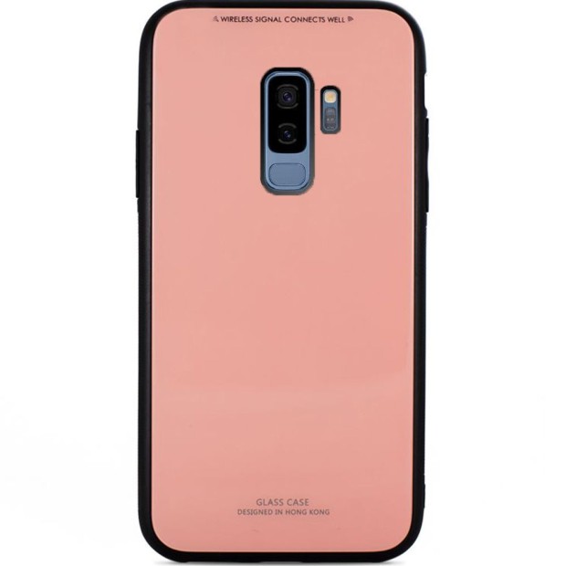 Накладка Glass Case Samsung Galaxy S9 (розовый)
