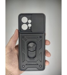 Бронь-чехол Ring Serge Armor ShutCam Case Xiaomi Redmi Note 12 4G (Чёрный)