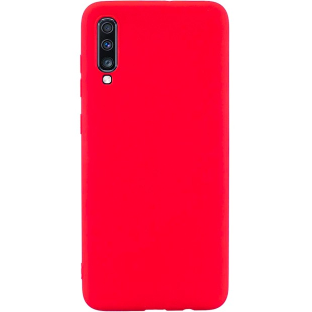 Силиконовый чехол iNavi Color Samsung Galaxy A70 (2019) (Красный)