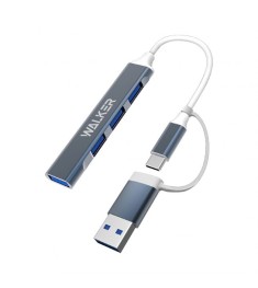 Переходник USB HUB Walker WHUB-11 (Type-C to 4USB 3.0)