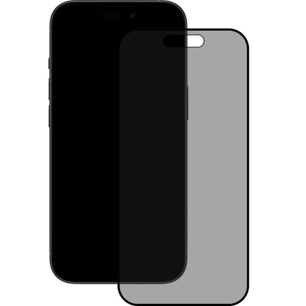 Защитное стекло 5D Matte Ceramic Apple iPhone 15 / 16 Black