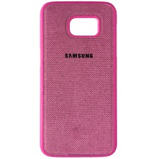 Силикон Textile Samsung Galaxy S7 Edge (Розовый)