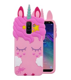 Силикон Little Pony Samsung Galaxy A6 Plus (2018) A605 (Единорог, Розовый)