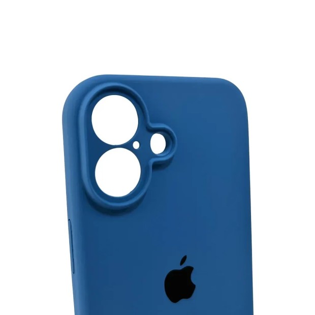 Силикон Original RoundCam Case Apple iPhone 16 (12) Royal Blue