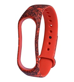 Ремешок Picture Design Xiaomi Mi Band 3 / Mi Band 4 (Красный дракон)