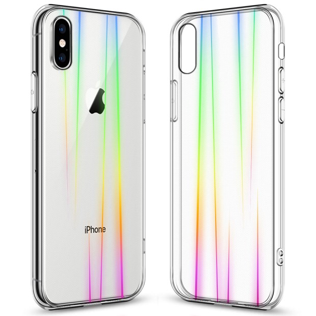 Силікон 3D Gradient Case Apple iPhone X / XS (Прозорий)