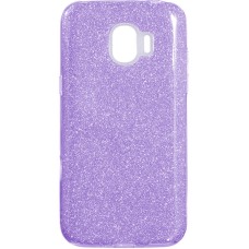 Силиконовый чехол Glitter Samsung J2 (2018) J250 (фиолетовый)