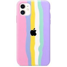 Силікон Rainbow Case Apple iPhone 11 (Pink)