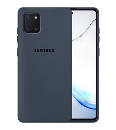 Силикон Original Case Samsung Galaxy Note 10 Lite (Тёмно-серый)