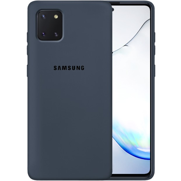 Силикон Original Case Samsung Galaxy Note 10 Lite (Тёмно-серый)