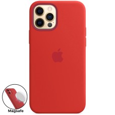 Силикон Original MagSafe Case Apple iPhone 12 / 12 Pro (Red)