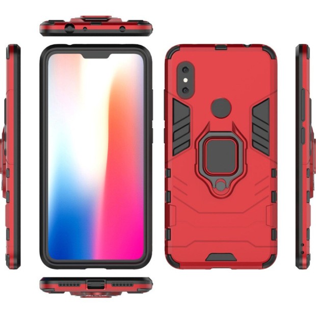 Бронь-чехол Ring Armor Case Xiaomi Redmi Note 6 / Note 6 Pro (Красный)