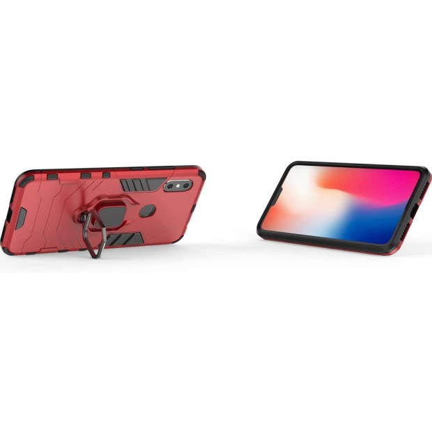 Бронь-чохол Ring Armor Case Xiaomi Redmi Note 6 / Note 6 Pro (Червоний)