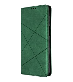 Чохол-книжка Leather Book Samsung Galaxy A12 (2020) (Темно-зелений)