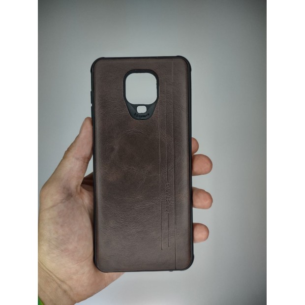 Накладка Leather Case Xiaomi Redmi Note 9S / Note 9 Pro / Note 9 Pro Max (Коричневый)