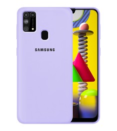 Силикон Original 360 Case Logo Samsung Galaxy M31 (2020) (Фиалковый)