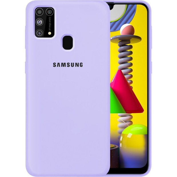 Силикон Original Case Samsung Galaxy M31 (2020) (Фиалковый)
