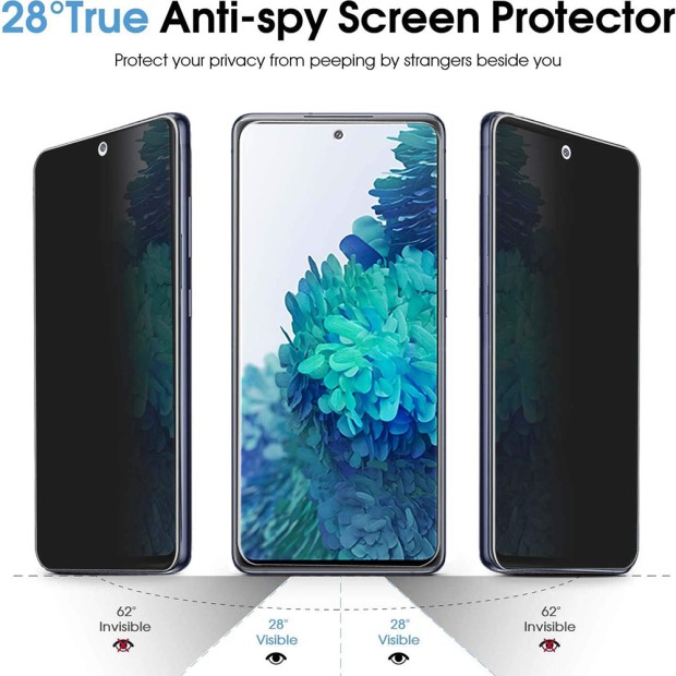 Скло 5D Privacy HD Samsung Galaxy S20 Black