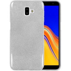 Силиконовый чехол Glitter Samsung Galaxy J6 Plus (2018) J610 (Серый)