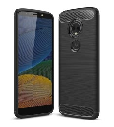 Силикон Polished Carbon Motorola E5 Plus (Чёрный)