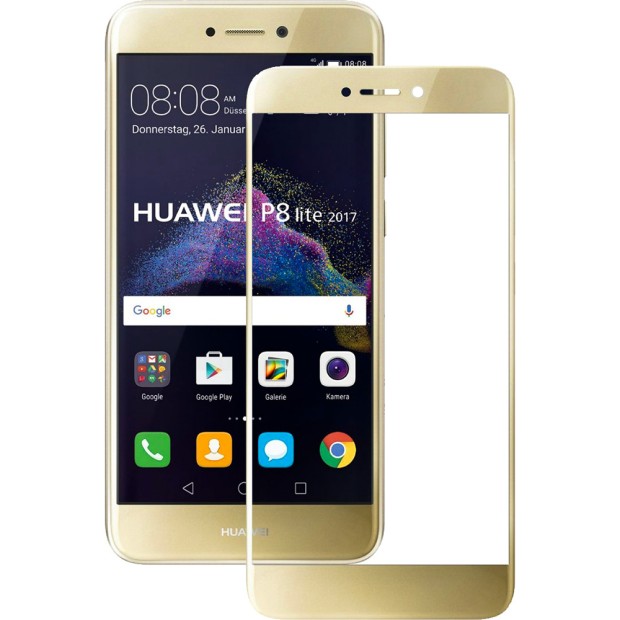 Защитное стекло 3d для Huawei P8 Lite Gold