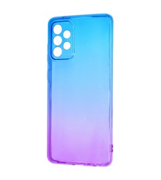 Силикон Gradient Design Samsung Galaxy A72 (2021) (Сине-фиолетовый)