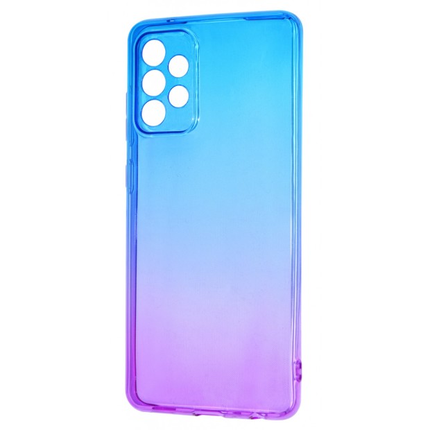 Силикон Gradient Design Samsung Galaxy A72 (2021) (Сине-фиолетовый)
