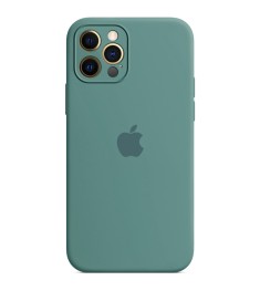 Силикон Original RoundCam Case Apple iPhone 12 Pro Max (55) Blackish Green