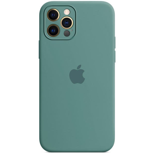 Силікон Original RoundCam Case Apple iPhone 12 Pro Max (55) Blackish Green