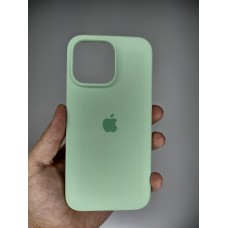 Силикон Original Round Case Apple iPhone 15 Pro Max (Pistachio)