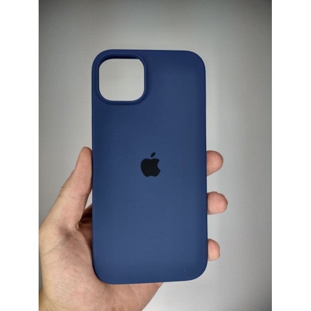 Силикон Original Round Case Apple iPhone 15 Plus (32) Deep Navy